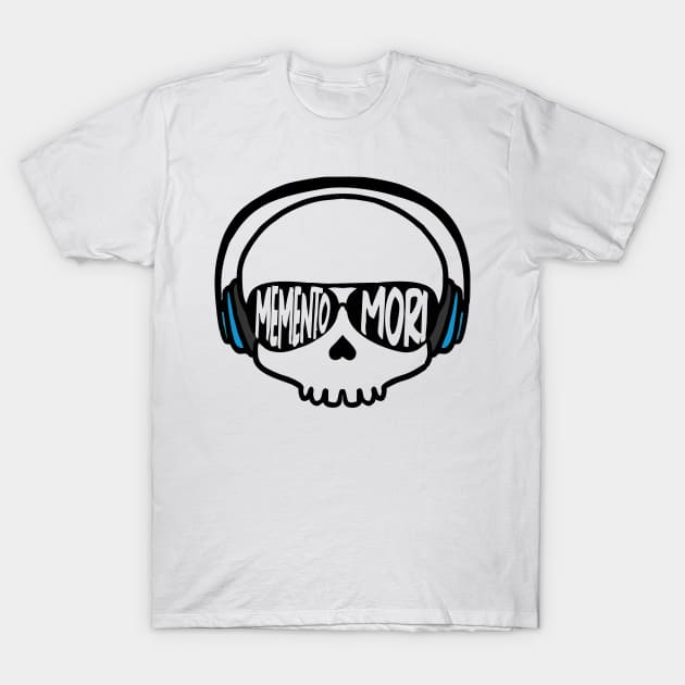 skull with headphones T-Shirt by Vortex.Merch